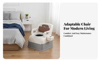 Bedside Potty Chair With Armrests Portable Toilet Sturdy and Stable Easy to Clean for Post-Surgery Patients, Attentiongivers