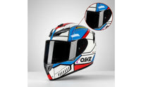 Aerodynamic Complete Headgear | Glossy with Clear visor, for Daily Commuting