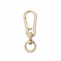 Zinc Alloy Figure 8 Carabiner Keychain Coil Loaded Swivel Snap Hook Key Key Holder Electroplated Finish Metal Belt Loop Key Holder for Men, Car