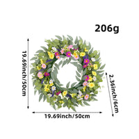 Daisy Wreath Lightweight Wreaths Outdoor for Wall Decor, Entryway