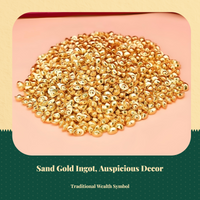 Gold ingot bowl for office decor