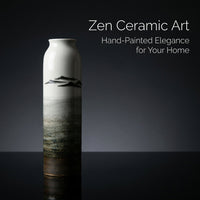 Hand-painted Ceramic Vase, Zen Style