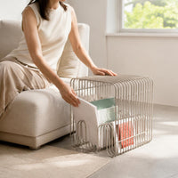 Wire Side Table Compact Home Furnishing Space Saving
