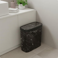 Press Top Trash Can Space-Saving Lidded Trash Can Easy to Clean for Narrow Gaps