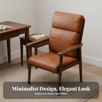 High-Back Padded Chair Wide Seat Office Furniture Scratch-Resistant Upholstery