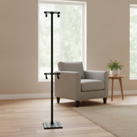 Double-Hook Vertical Bike Rack with Hooks Adjustable Vertical Bike Rack Heavy-Duty Cycle Floor Stand Indoor for Cyclists