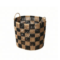 Laundry Hamper with Handles Checkerboard Laundry Basket with Handles Versatile Storage Hamper for Bedroom