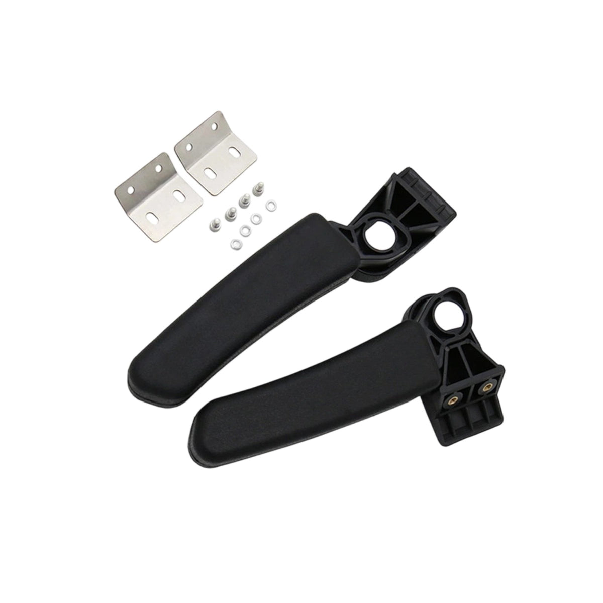 2 Pieces Long-Lasting Luggage Case Grab Handle Sturdy Aluminum Bike Armrest Ergonomic Design for Touring