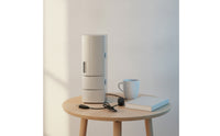 USB Mini Fridge Cooling and Heating Mini Fridge with LED Lights Dual Function Refrigerator for Office Workers, Dorm Room