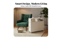 Slim Gap Cabinet Space-Saving Mobile End Table Modern Minimalist design
