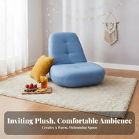 Adjustable Padded Floor Lounger Japanese aesthetic woven mat Seat Foldable for Students