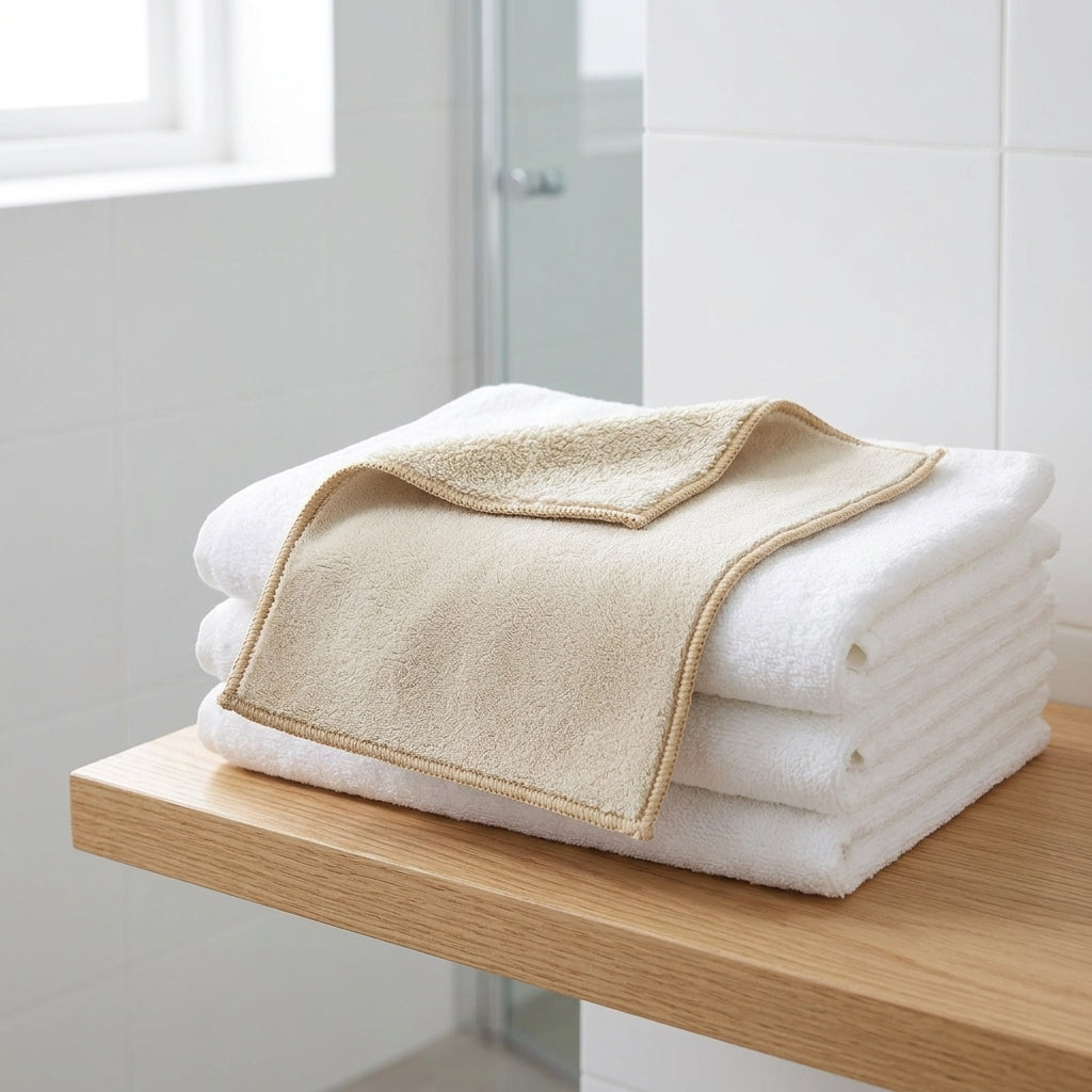30x40cm Microfibre Cloth and Absorbent Cleaning Cloths, Single-Layer Microfibre for Furniture, Bound Edges and Machine Washable Household Tool