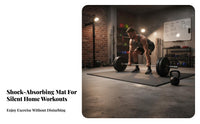 Sound Insulating Shock Absorbing Gym Flooring Noise Reducing Heavy Duty Workout Flooring High Density Weight Room Floor Mat Slip-Resistant for Weightlifters, Fitness Studio