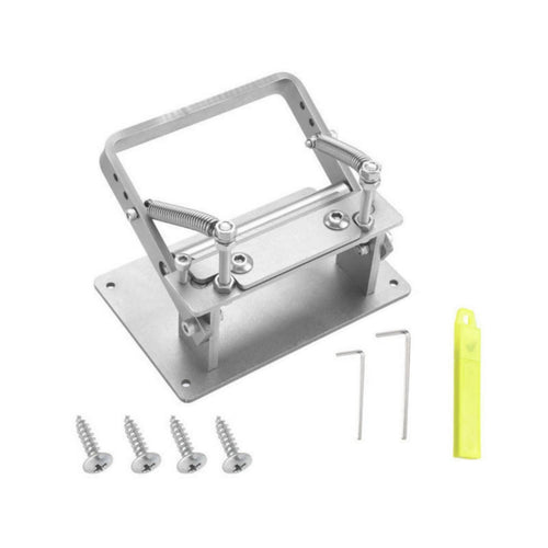 Manual Leather Skiver Skiving Tool Leather Splitter Paring Machine Peeling Machine Replaceable Blade Stainless Steel Frame Suitable for Leathercraft Workshop