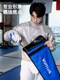 Universal Lightweight Fencing Backpack with Thick Padding, Adjustable Straps, Durable and Water-Resistant, Portable Double Foil Bag