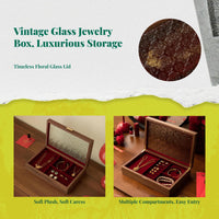 Wooden jewelry organizer for women