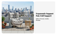 Upholstered Armchair airyLike Comfort Tufted Reclining Armchair Heavily Paddinged Versatile Use for Adults, Students, Balcony