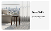 Solid Wood Construction Square Wooden Stool Nordic Aesthetic Long Bench Simple Modern Design Household Furniture Versatile Use for Homeowners, Interior Designers, New Movers, Entryway, Living Room, Hallway, Bedroom