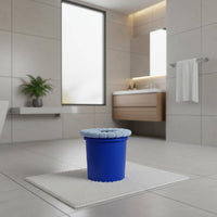 Portable Commode Lid Easy to Clean Pail Toilet Seat Sturdy for Travel, Elderly