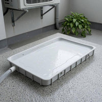 Thickened Base Air Conditioner Drain Tray Single Piece Reinforced Plastic Tray Water Movement Catcher Fast Drainage