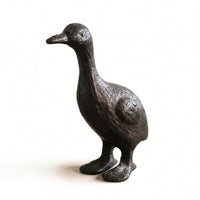 Duck Figurine Rustic Duck Statue Textured for Tabletop