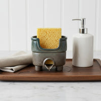 Kitchen Sponge Holder Drainage Spout Sponge Drain Rack Compact Home Organizer