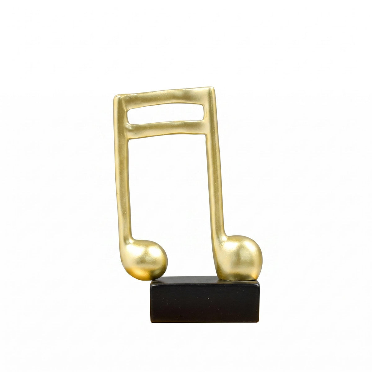 Music Note Figurine Black Base Tabletop Figurine Abstract for Room
