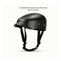 Motorcycle Half Helmet Retro Half Motorcycle Helmet Carbon Fiber Pattern Quick-Release for Motorcyclists, Motorcycling