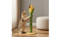 Cat Scratching Pole Scratch-Resistant Sisal Cat Scratcher Space-Saving Pet Supply for Cats, Kittens, Living Room, Apartment