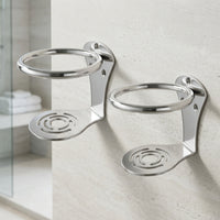 Stainless Steel Cup Holder Polished Mountable Cup Holder Curved Support