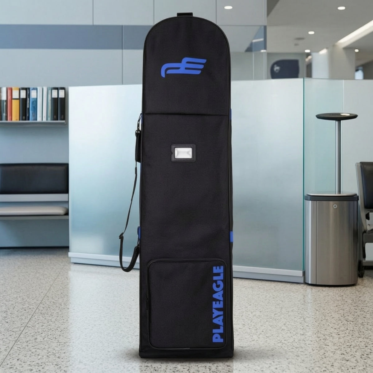 Foldable Golf Travel Bag Wheeled Golf Club Travel Bag Sturdy Wear-Resistant for Road Trips