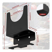 Angle Grinder Wall Bracket Matte Black Storage Hanger Compact for Workshop