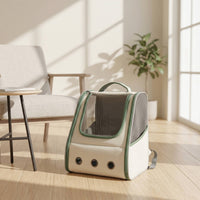 Pet Carrier with Mesh Window Structured Dog Backpack Comfortable Cat Backpack for 	 Pets Care Visits Visits