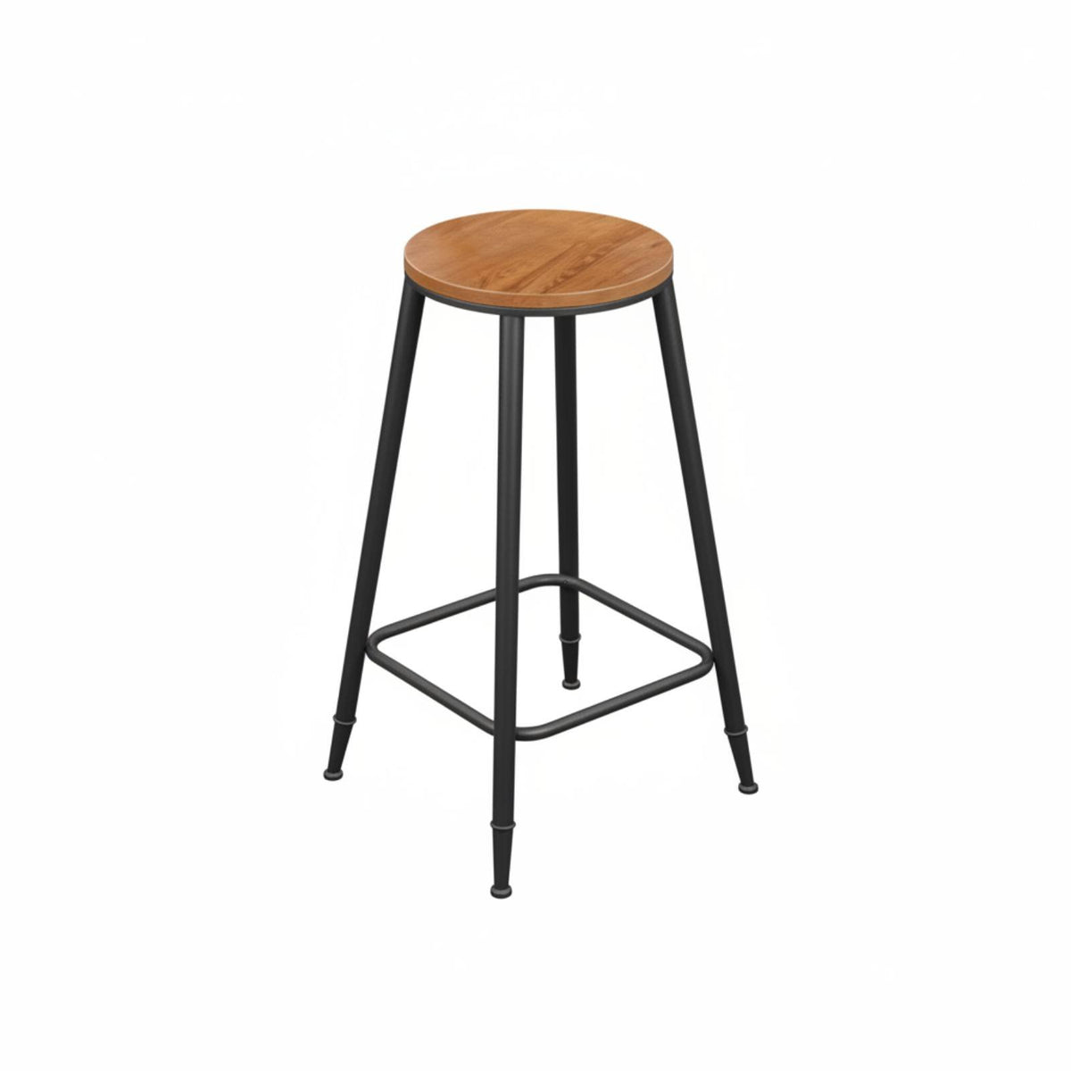 High Stool with Backrest Sturdy Frame High Stool with Low Backrest Easy Assembly
