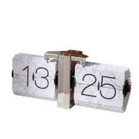 Table Flippage Timepiece Clock Large Number Retro Flip Clock Decorative for Living Room