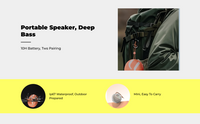 Waterproof outdoor speaker with bass