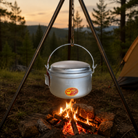 Aluminum Alloy One-Handed Pot, Thick-Bottomed, Yukihira Pot, For Home Cooking, Camping, Cooking