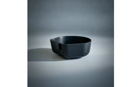 Carbon-Pattern Hanging Bowl with Tab Molded Fishing Container Sturdy Portable for Fishermen