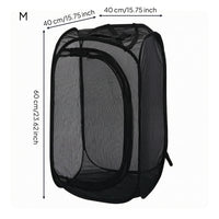 Foldable Transparent Mesh Zippered