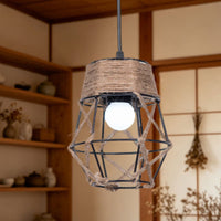Rope Lampshade Retro Design Rope Lampshade Hand-Woven for Clothing Shop