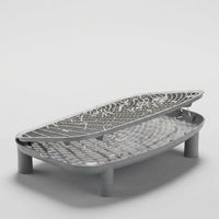 Catcher Tray Waste Container, Open Top Grate Anti-Scatter for Large Indoor Cat and Cat Owner, Easy Hygienic Cat
