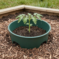 Plastic Planting Collar Green Collapsible Planting Collar Water and Soil