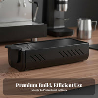 Heavy Duty Drawer Knock Box Hard-Wearing Espresso Knock Box Easy to Clean for Baristas, Home Kitchen, Countertop, Office Pantry