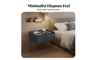 Transparent Floating End Table Wireless Charging Accent Table Fingerprint Lock