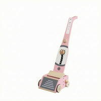 Wooden Vacuum Cleaner Toy Early Learning Kids Cleaning Set Easy to Store