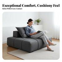 sectional Modular Cube Sofa Minimalist Design Living Room Furniture Italian inspired by Sectional Seating for Homeowners, Adults, Lounge Area, Home Theater, Office