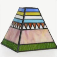 Tiffany Style Stained Glass Lampshade 8/12/16 Inch