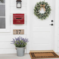 Vintage Wall Mount Mailbox Rustic Decor Briefcase Design Letterbox for Patio