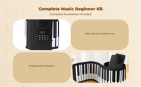 Foldable 88-Key Portable Keyboard for Children and Beginners