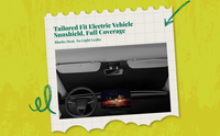 EV sunshade blocks heat